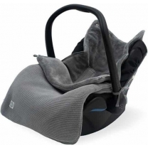 Jollein Voetenzak Basic Knit - Groep 0+  - Stone Grey