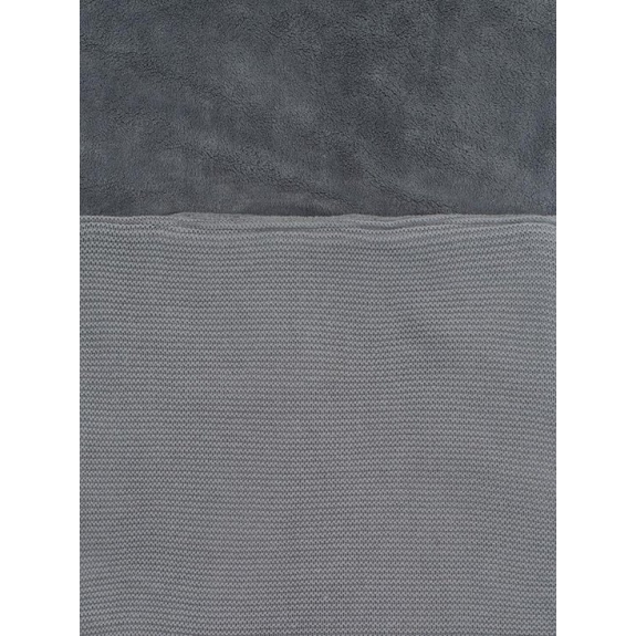 Jollein Voetenzak Basic Knit - Groep 0+  - Stone Grey