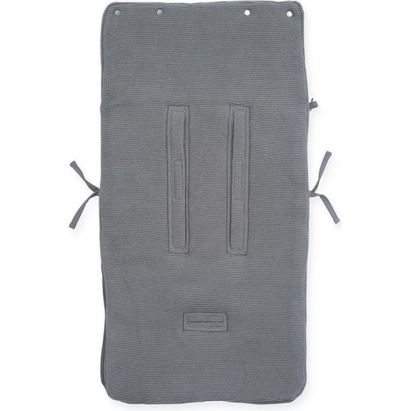 Jollein Voetenzak Basic Knit - Groep 0+  - Stone Grey