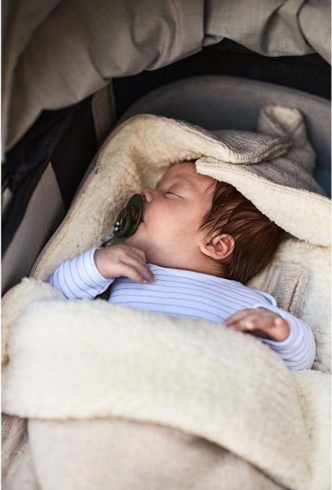 Jollein outlet Voetenzak Bliss knit - groep 0+ - 3/5 punts - nougat -  Babyoutlet