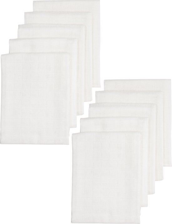 biologische hydrofiele luiers 10-pack - wit - 80x80