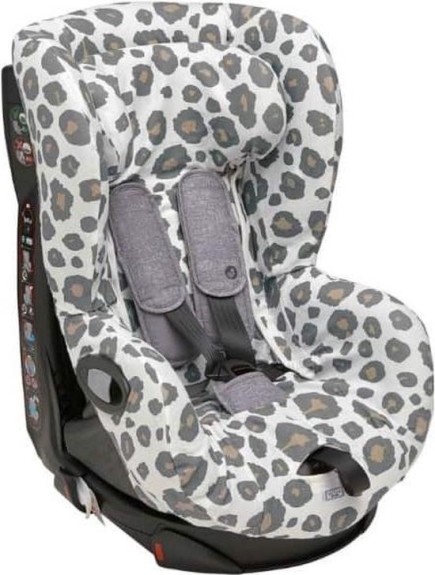 Meyco autostoelhoes groep 1 - Fine lines camel