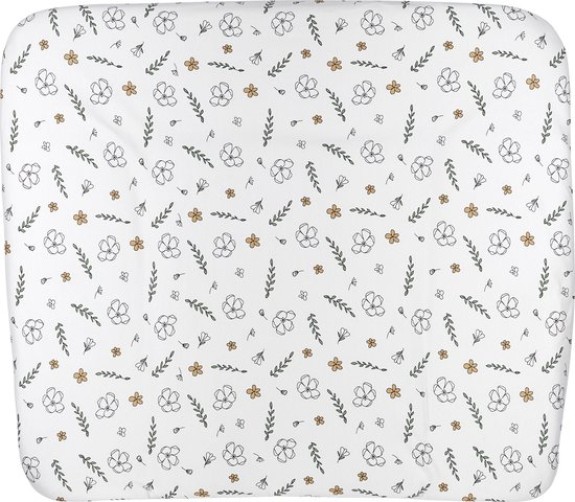 Meyco biologische aankleedkussenhoes 3K Floral - 75x85 c