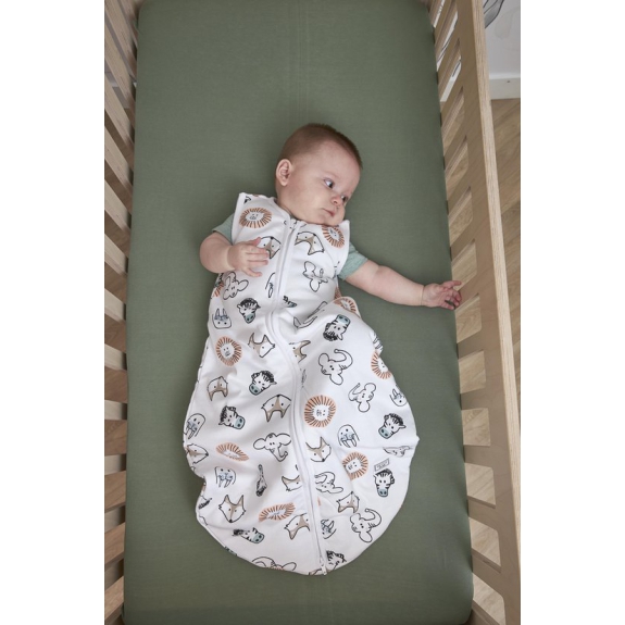 Meyco babyslaapzak rond gevoerd  Animal - 62