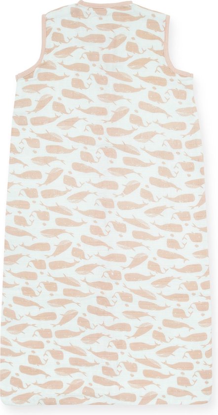 Whales Slaapzak zomer 70cm hydrofiel pale pink - afbeelding 5
