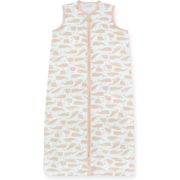 Jollein Whales Slaapzak zomer 90cm hydrofiel pale pink