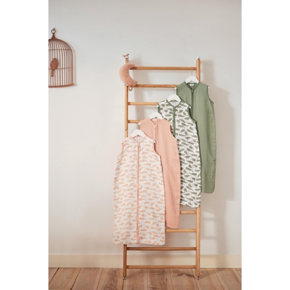 Jollein Whales Slaapzak zomer 90cm hydrofiel pale pink