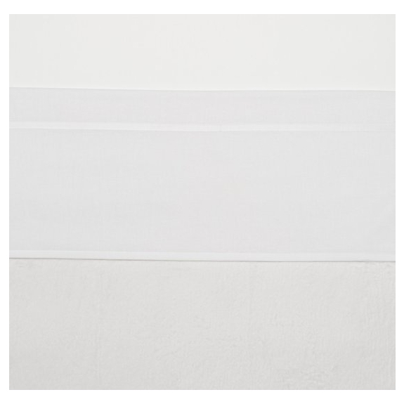 Meyco Wieglaken met bies - 75 x 100 cm - Wit