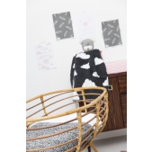 Meyco Wieglaken met bies - 75 x 100 cm - Wit