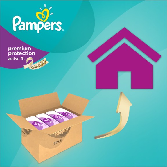 Pampers Active Fit - Maat 6 (Extra Large) 15+ kg - Maand