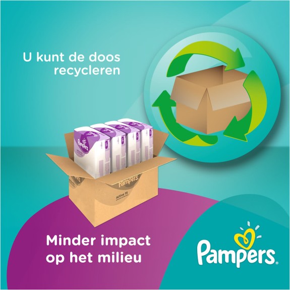 Pampers Active Fit - Maat 6 (Extra Large) 15+ kg - Maand