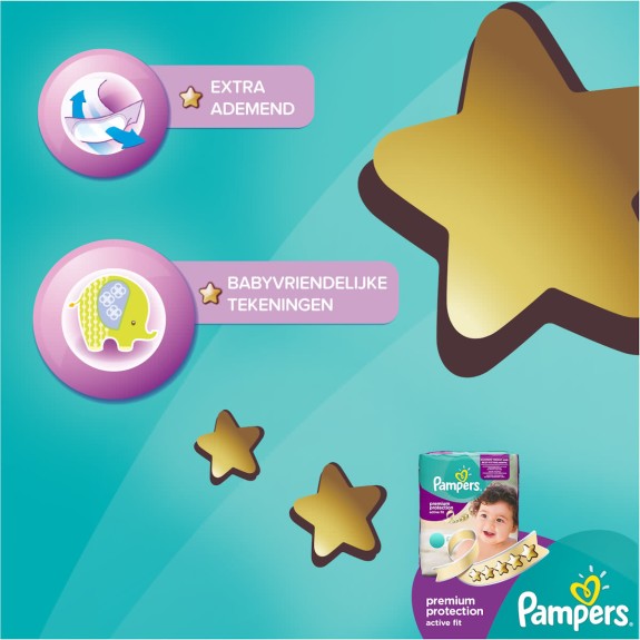 Pampers Active Fit - Maat 6 (Extra Large) 15+ kg - Maand