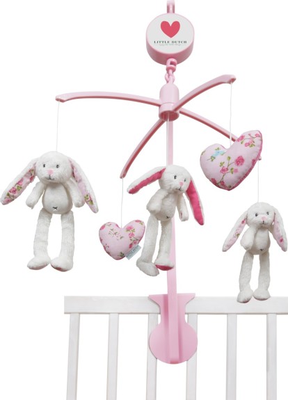 Little Dutch Konijn Pink Blossom Muziekmobiel