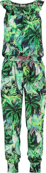 Vingino Presila Jumpsuit - Meisjes - groen/roze - Maat 1