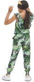 Vingino Presila Jumpsuit - Meisjes - groen/roze - Maat 1