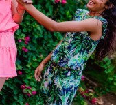 Vingino Presila Jumpsuit - Meisjes - groen/roze - Maat 1