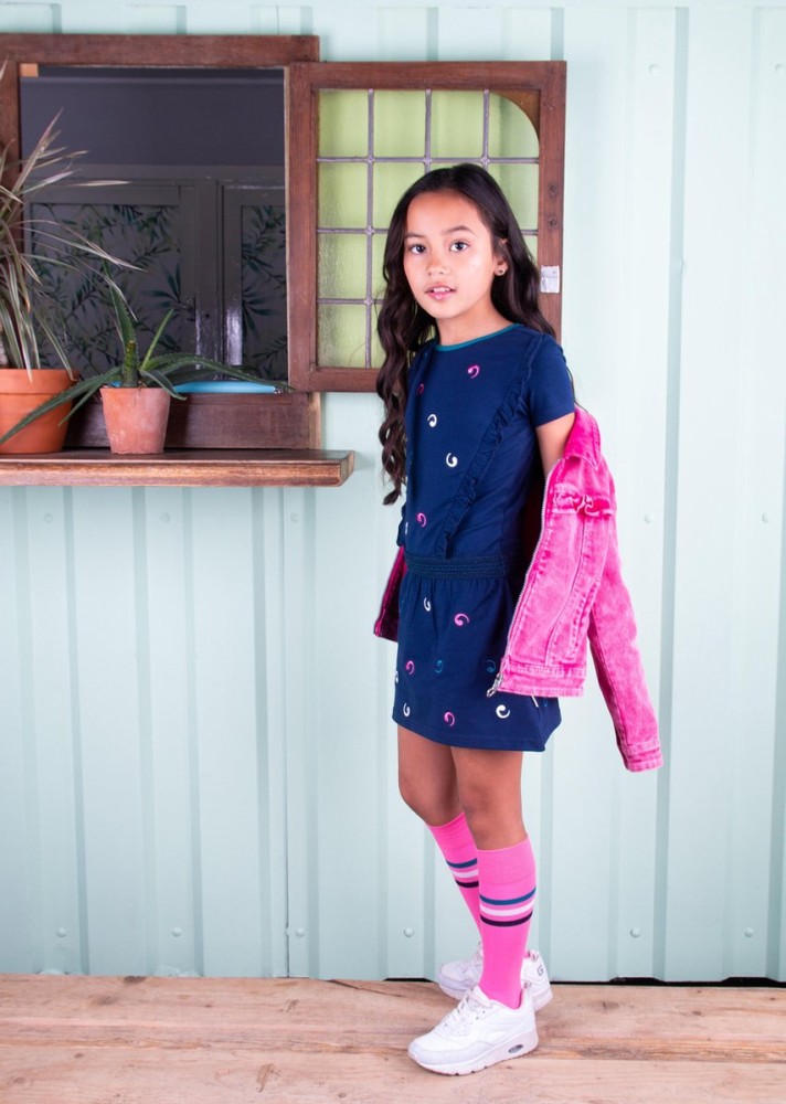 B.Nosy Kids Meisjes Jurk - Maat 134 - Babyoutlet