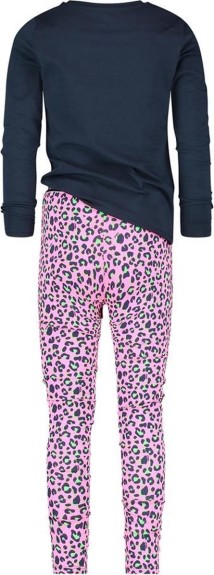 Vingino Wanneke Neon Pink - Pyjama - Maat 116/128 