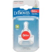 Dr. Brown's Flesspeen - fase 1 - standaard - 2 stuks