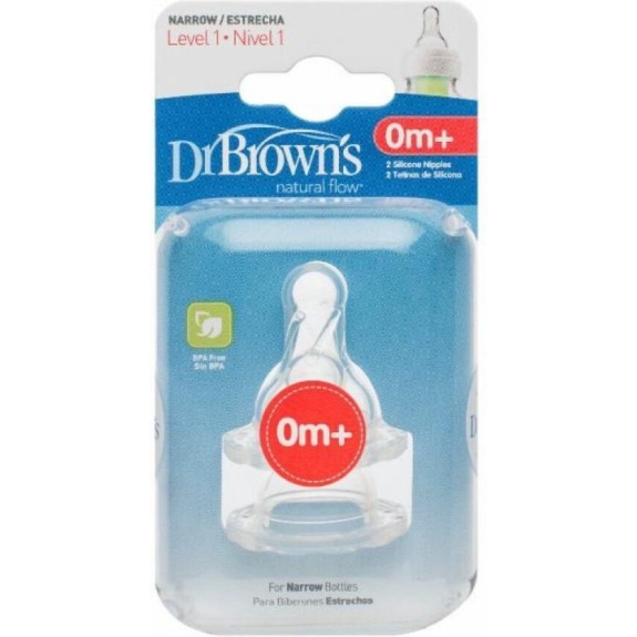 Dr. Brown's Flesspeen - fase 1 - standaard - 2 stuks