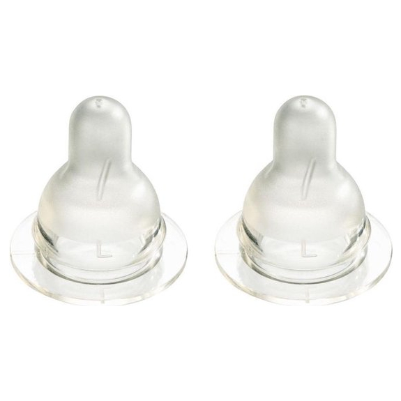 Difrax Flesspeen Natural large - 2 stuks