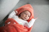Snoozebaby - wikkeldeken Trendy Wrapping - Sunset Coral