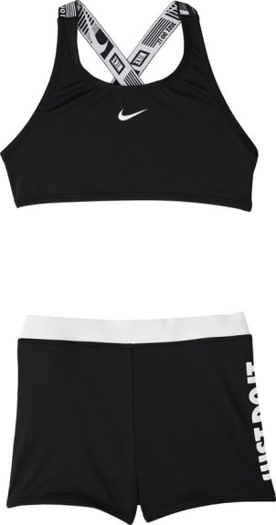 Nike Swim CROSSBACK SPORT Bikini - Zwart - Meisjes - Maa