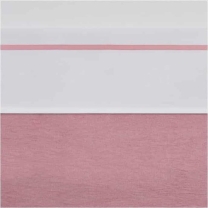 Meyco ledikantlaken wit met bies - 100 x 150 cm - Oudroz