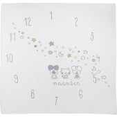 Woezel & Pip hydrofiele mijlpaal swaddle - 1-pack