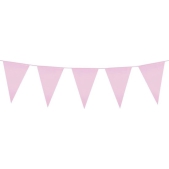 Boland - Roze vlaggenslinger 10 m - Decoratie > Slinger