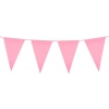 Boland - Roze vlaggenslinger 10 m - Decoratie > Slinger