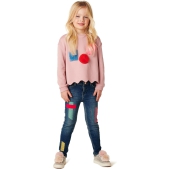 NOP Meisjes Trui Wixom - Pink - Maat 116