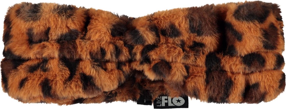 imitatie bont hoofdbandcognac - Maat 140/164