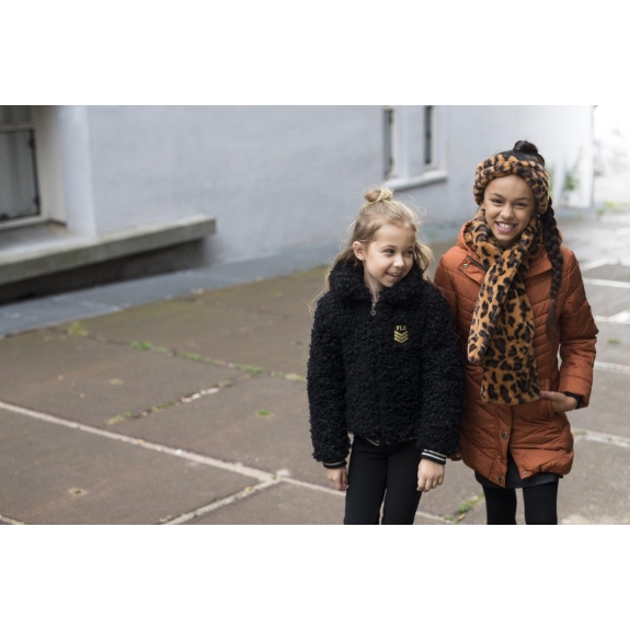 Like Flo imitatie bont hoofdbandcognac - Maat 2