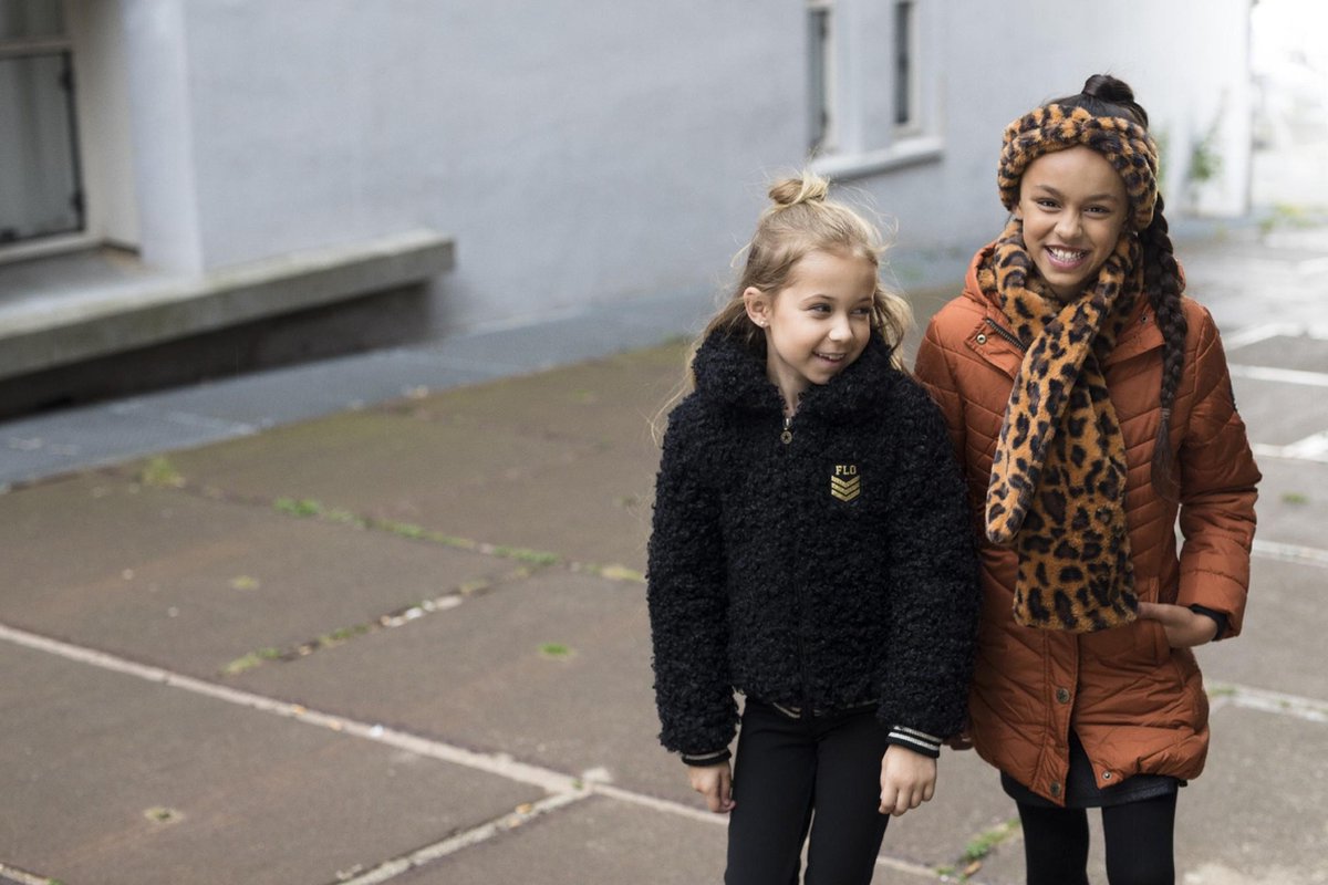 imitatie bont hoofdbandcognac - Maat 140/164 - afbeelding 2