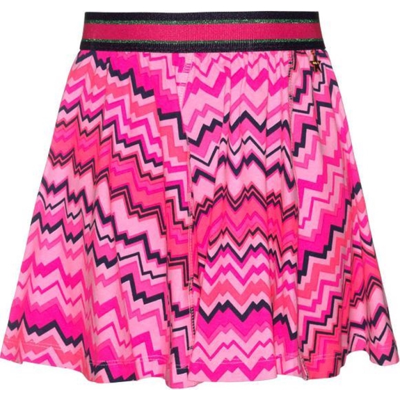 Mim-pi Rok - Roze met multicolor - Maat 92
