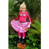 Mim-pi Rok - Roze met multicolor - Maat 92