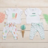 Broekje & T shirt 62/68 Happy Icecream