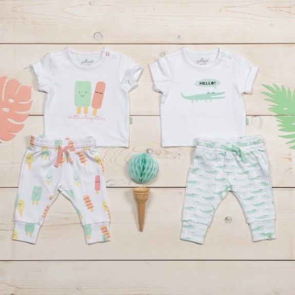 Broekje & T shirt 62/68 Happy Icecream