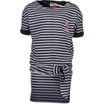 Meisjes Jurk - blue melange - Maat 116