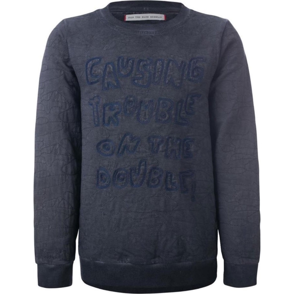 BLUE REBEL Jongens Trui - Grijs - Maat 146/152