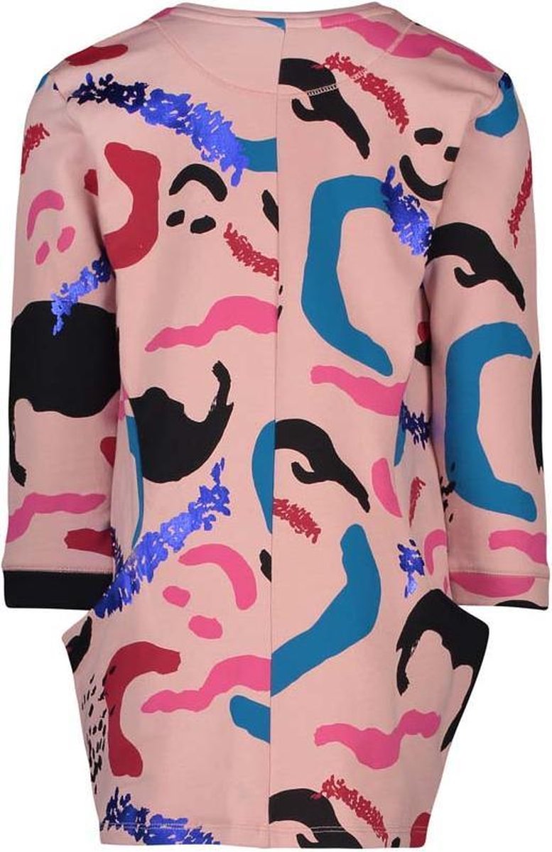 Jurk sweat Wright - Pink - Maat 128 - afbeelding 2