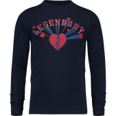 Vingino Longsleeve T-shirt Jorien - Dark Blue - Maat 98