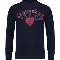 Vingino Longsleeve T-shirt Jorien - Dark Blue - Maat 98