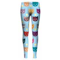 Mr. GUGU & Miss Go Meisjes Legging poes - Maat 164/176