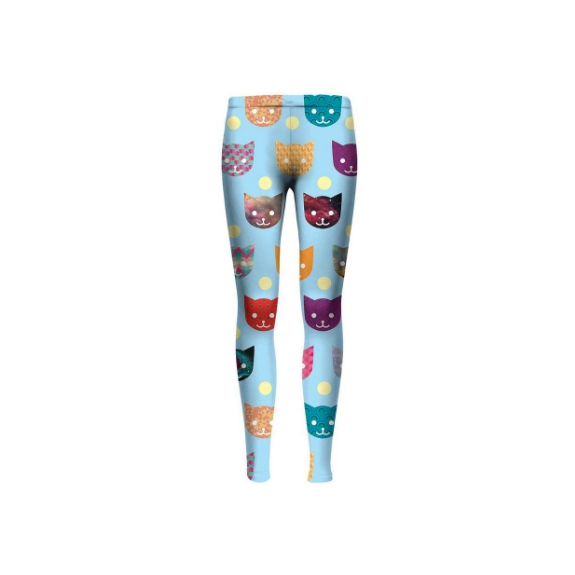 Mr. GUGU & Miss Go Meisjes Legging poes - Maat 164/176