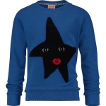 Trui ronde hals Noya  Skyfull Blue - Maat 140