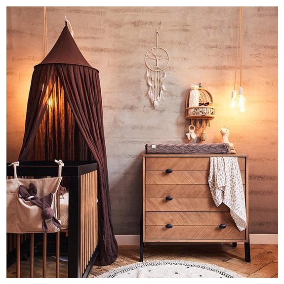 Jollein klamboe vintage 245cm - Chestnut