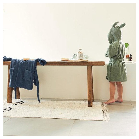 Jollein Baby Badjas 1-2jr - Ash Green