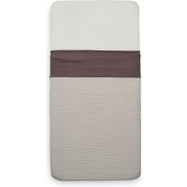 Jollein Laken Ledikant 120x150cm - Wrinkled - Chestnut